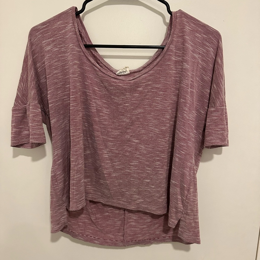 Full Tilt Pink Crop Relaxed T-Shirt